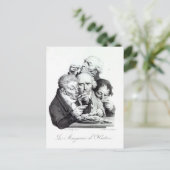 Les Mangeurs d'Huitres, 1825 Briefkaart (Staand voorkant)