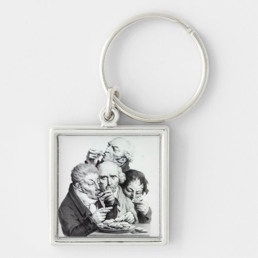 Les Mangeurs d'Huitres, 1825 Sleutelhanger (Voorkant)