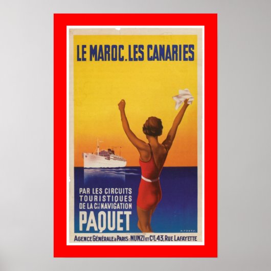 Les Maroc, Les Canaries - Paquet Poster (Voorkant)