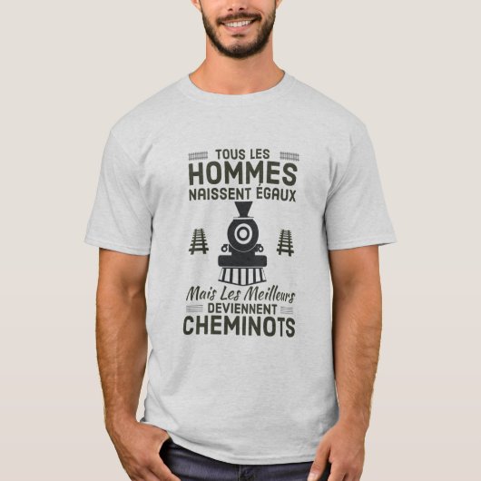 Les meilleurs deviennent cheminots  t-shirt (Voorkant)