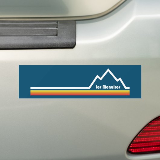 Les Menuires Frankrijk Bumpersticker (Op auto)