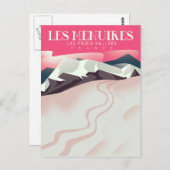 Les Menuires, Les Trois Vallées, Frankrijk  Ski Briefkaart (Voorkant / Achterkant)
