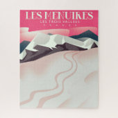 Les Menuires, Les Trois Vallées, Frankrijk  Ski Legpuzzel (Verticaal)