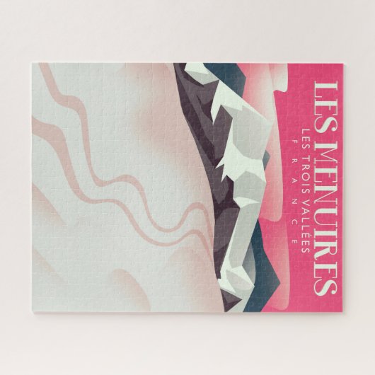 Les Menuires, Les Trois Vallées, Frankrijk  Ski Legpuzzel (Horizontaal)