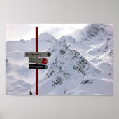 Les Menuires Three Valleys France Alps Frankrijk Poster (Voorkant)
