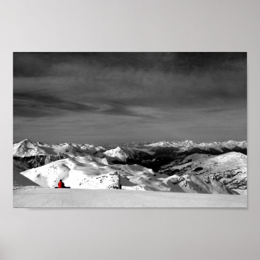 Les Menuires Three Valleys France Alps Frankrijk Poster (Voorkant)