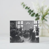 Les met Doctor Charcot op de Salpetriere Briefkaart (Staand voorkant)