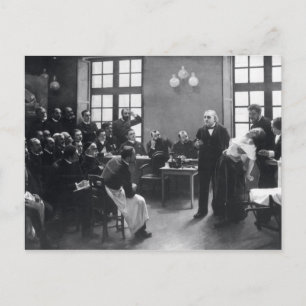 Les met Doctor Charcot op de Salpetriere Briefkaart