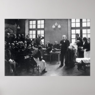 Les met Doctor Charcot op de Salpetriere Poster