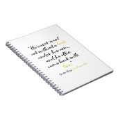 Les Miserables Book Quote-laptop Notitieboek (Rechterzijde)