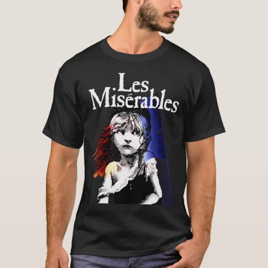 LES Miserables Design Zachte Katoen T-shirt (Voorkant)