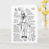 Les Misérables Love: 1832 Mode Cheat Sheet Car Kaart (Gele Bloem)