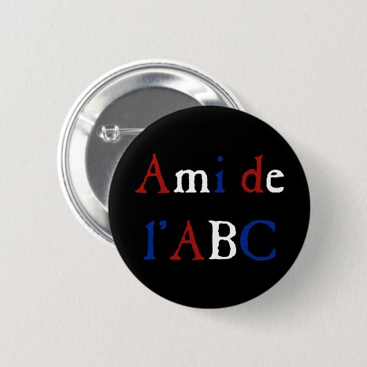 Les Misérables Love: Ami de l'ABC Button (Voorkant /achterkant)