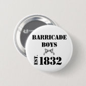 Les Misérables Love: Barricade Boys Button (Voorkant /achterkant)