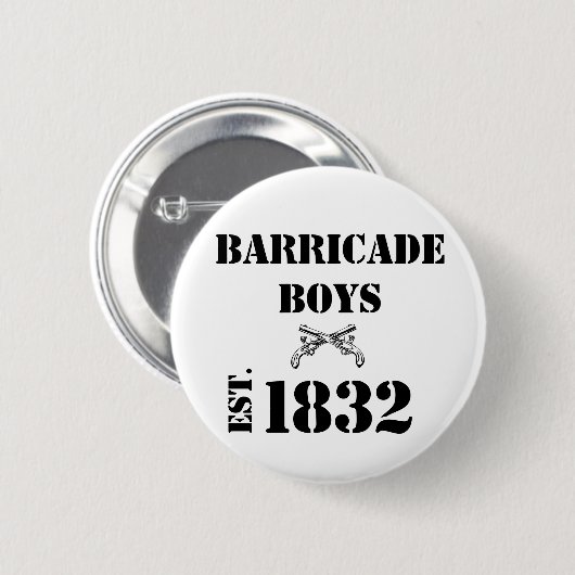 Les Misérables Love: Barricade Boys Button (Voorkant /achterkant)