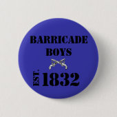 Les Misérables Love: Barricade Boys Button (blauw) (Voorkant)