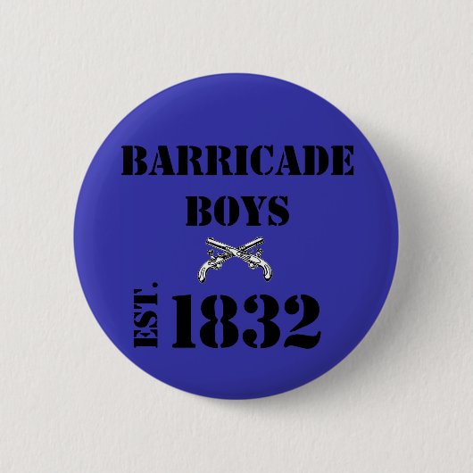 Les Misérables Love: Barricade Boys Button (blauw) (Voorkant)