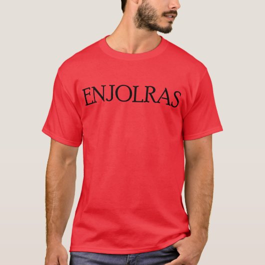 Les Misérables Love: Chicks Dig Enjolras Shirt (Voorkant)