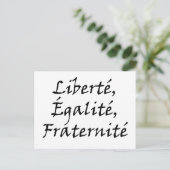 Les Misérables Love: Liberté, Égalité, Fraternité Briefkaart (Staand voorkant)