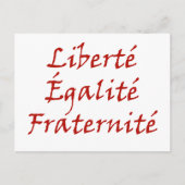 Les Misérables Love: Liberté, Égalité, Fraternité Briefkaart (Voorkant)