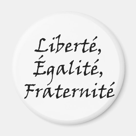 Les Misérables Love: Liberté, Égalité, Fraternité Magneet (Voorkant)