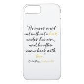 Les Miserables Phone Case Book Quote Victor Hugo (Achterkant)