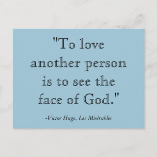 Les Misérables Quote Briefkaart