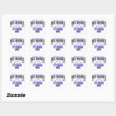 Les Moines Vierkante Sticker (Vel)