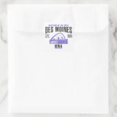 Les Moines Vierkante Sticker (Tas)