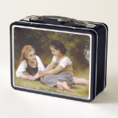 Les Noisettes: Jonge meisjes verzamelen hazelnoten (Achterkant)