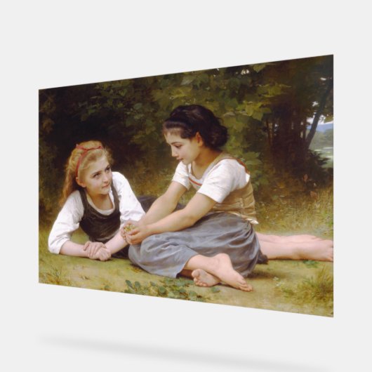 Les Noisettes: Jonge meisjes verzamelen hazelnoten Acryl Bord (Hoek)