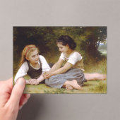 Les Noisettes: Jonge meisjes verzamelen hazelnoten Acryl Uitnodigingen (Insitu (Draagbaar))