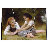 Les Noisettes: Jonge meisjes verzamelen hazelnoten Groot Cadeauzakje (Achterkant)