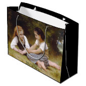 Les Noisettes: Jonge meisjes verzamelen hazelnoten Groot Cadeauzakje (Achterkant Gekanteld)