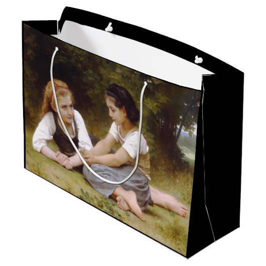 Les Noisettes: Jonge meisjes verzamelen hazelnoten Groot Cadeauzakje (Achterkant Gekanteld)