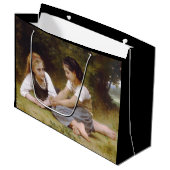 Les Noisettes: Jonge meisjes verzamelen hazelnoten Groot Cadeauzakje (Voorkant Gekanteld)