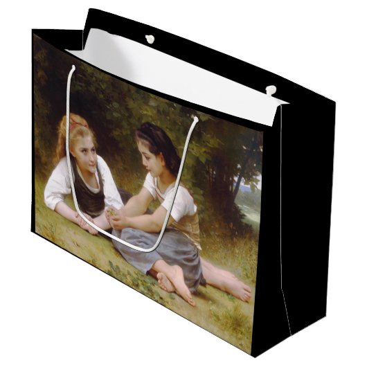 Les Noisettes: Jonge meisjes verzamelen hazelnoten Groot Cadeauzakje (Voorkant Gekanteld)