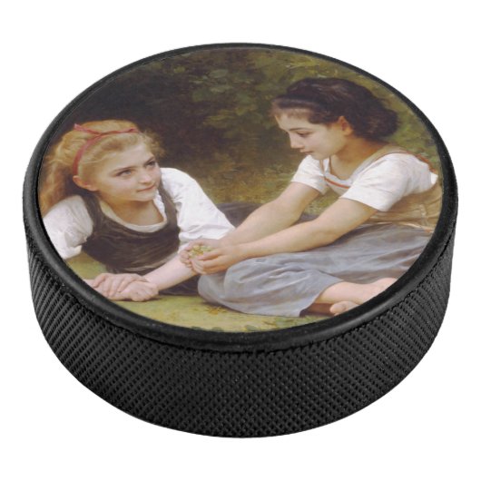 Les Noisettes: Jonge meisjes verzamelen hazelnoten Hockey Puck (3/4)