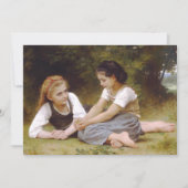 Les Noisettes: Jonge meisjes verzamelen hazelnoten Kaart (Voorkant)