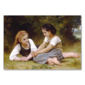 Les Noisettes: Jonge meisjes verzamelen hazelnoten Kaart (Achterkant)