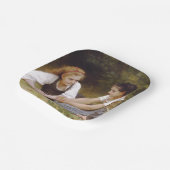 Les Noisettes: Jonge meisjes verzamelen hazelnoten Papieren Bordje (Gebogen)