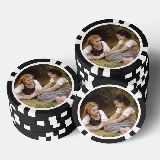 Les Noisettes: Jonge meisjes verzamelen hazelnoten Poker Chips (Opstapeling)