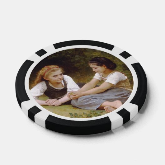Les Noisettes: Jonge meisjes verzamelen hazelnoten Poker Chips (Enkel)