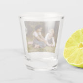 Les Noisettes: Jonge meisjes verzamelen hazelnoten Shot Glas (Achterkant)