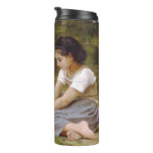 Les Noisettes: Jonge meisjes verzamelen hazelnoten Thermosbeker (Geroteerd rechts)