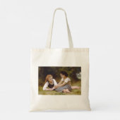 Les Noisettes: Jonge meisjes verzamelen hazelnoten Tote Bag (Achterkant)