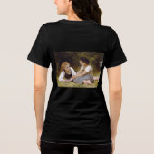 Les Noisettes: Jonge meisjes verzamelen hazelnoten Tri-Blend Shirt (Achterkant)