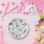 Les notes de musique papieren bordje (Feest)