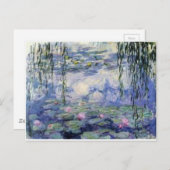 Les Nympheas de Claude Monet (Water Lilly) Briefkaart (Voorkant / Achterkant)