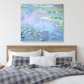 Les Nympheas Water Lilies Impressionisme Fine Art Canvas Afdruk (Insitu (Slaapkamer))